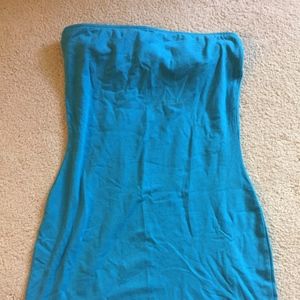 Victoria's Secret Blue Strapless Minidress